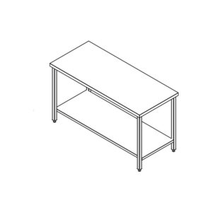 central work table (w/under shelf)