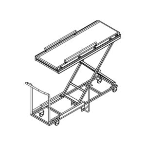 Hydraulic Mortuary lifting trolley