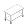 mobile work table (w/under shelf)