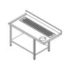 Meat and fish Preparation Work Table (W/Back Splash)