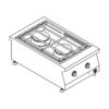 gas snack Cooker - counter model